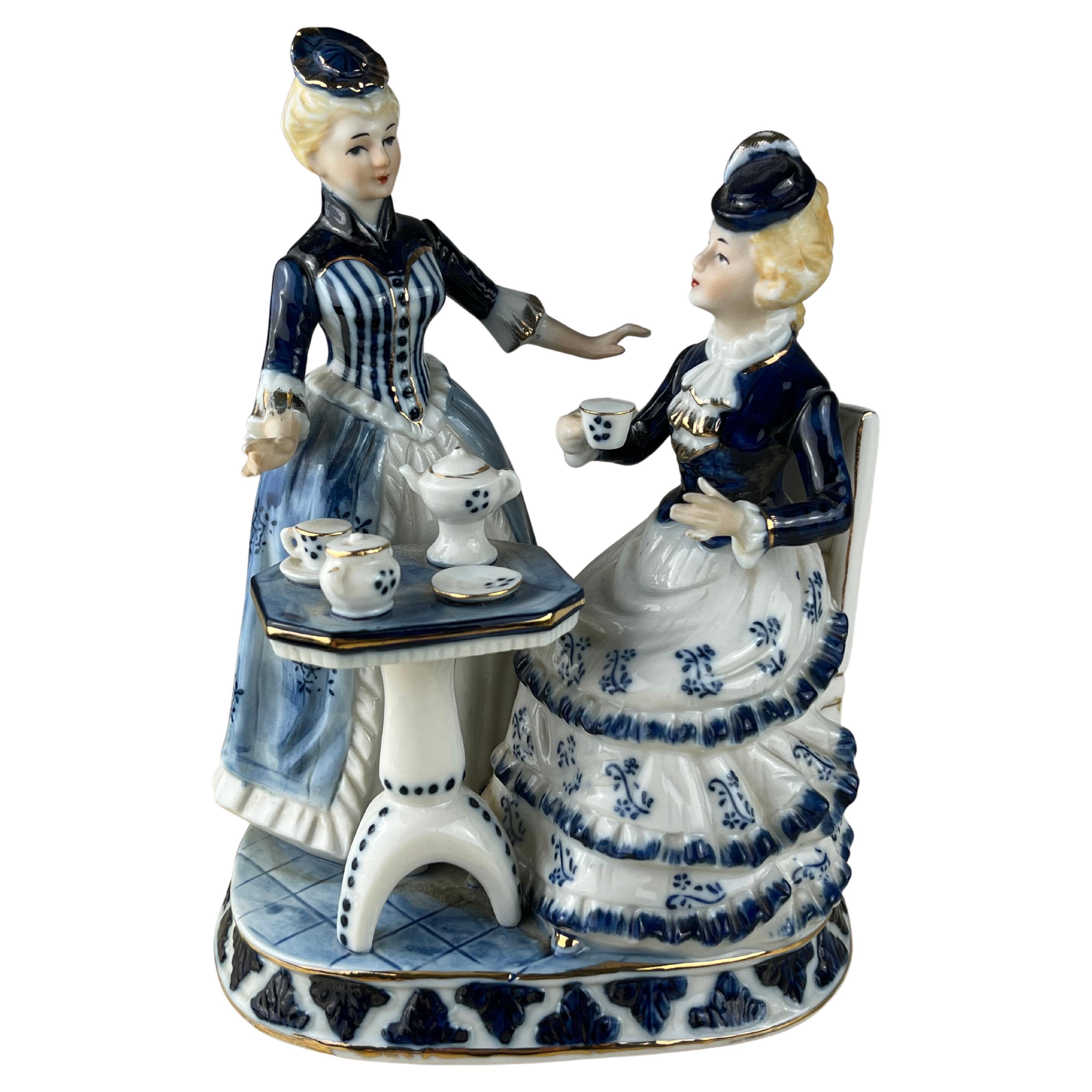 Spanish Porcelain Woman Figurine from Tengra, 1970s at 1stDibs tengra