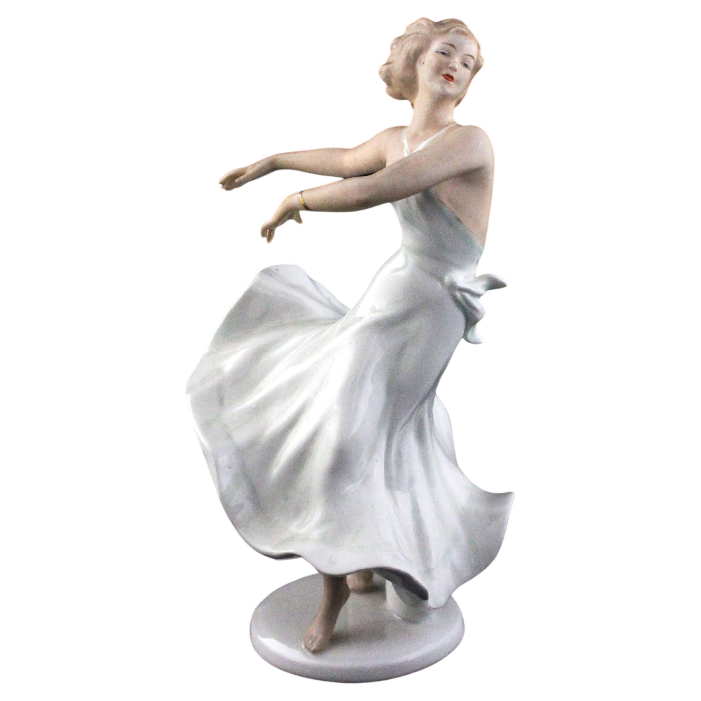 Figurine en porcelaine de Schaubach, années 1950