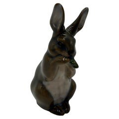 Vintage Porcelain Figurine "Hare", Royal Copenhagen, Denmark, 1960s