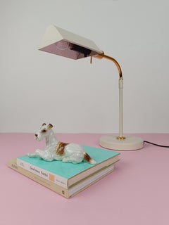 Porcelain figurine in the shape of a Wire Fox Terrier by Hutschenreuter Selb 50s