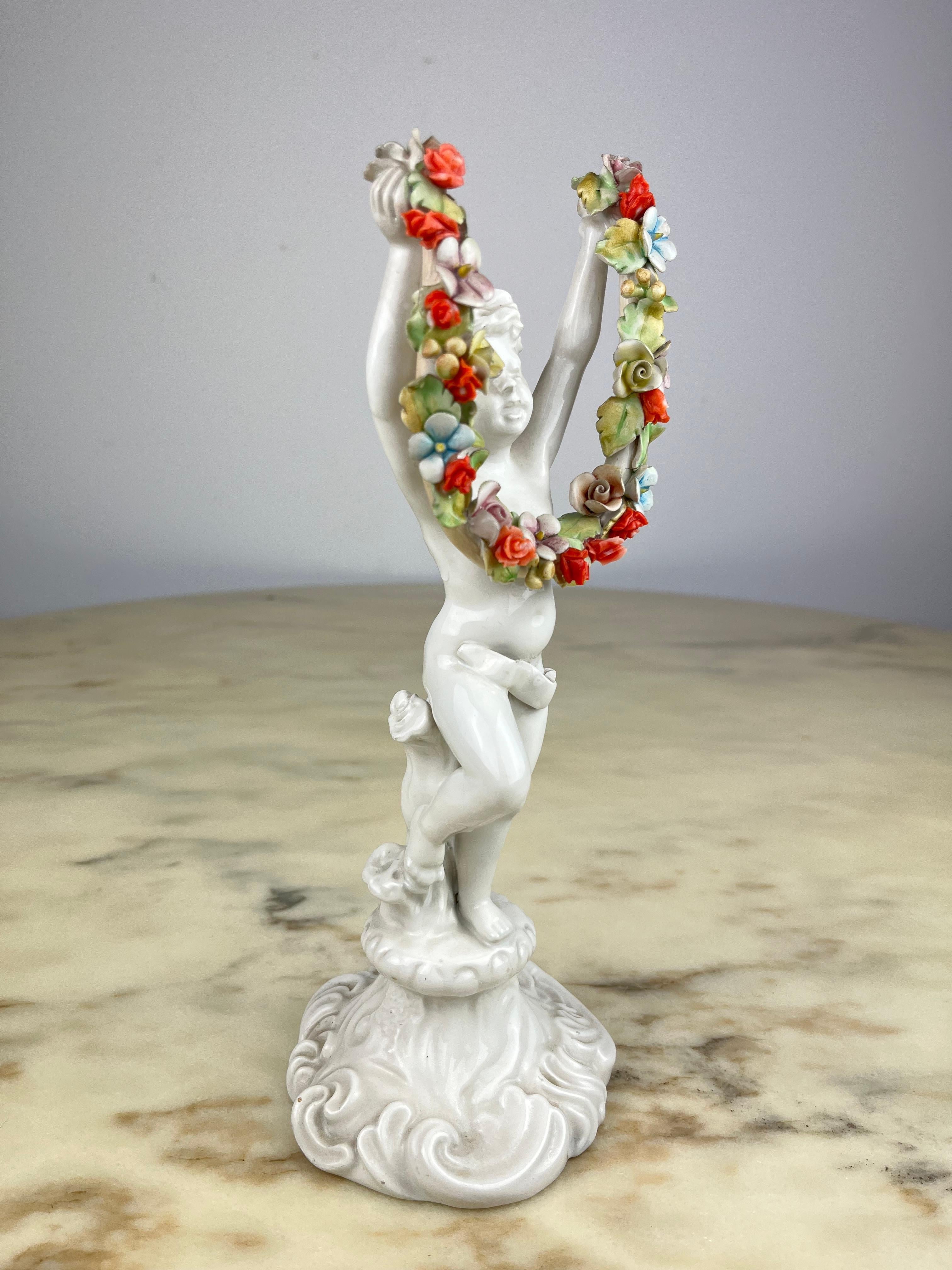Italian Porcelain  Figurine, Italy, 1940s For Sale