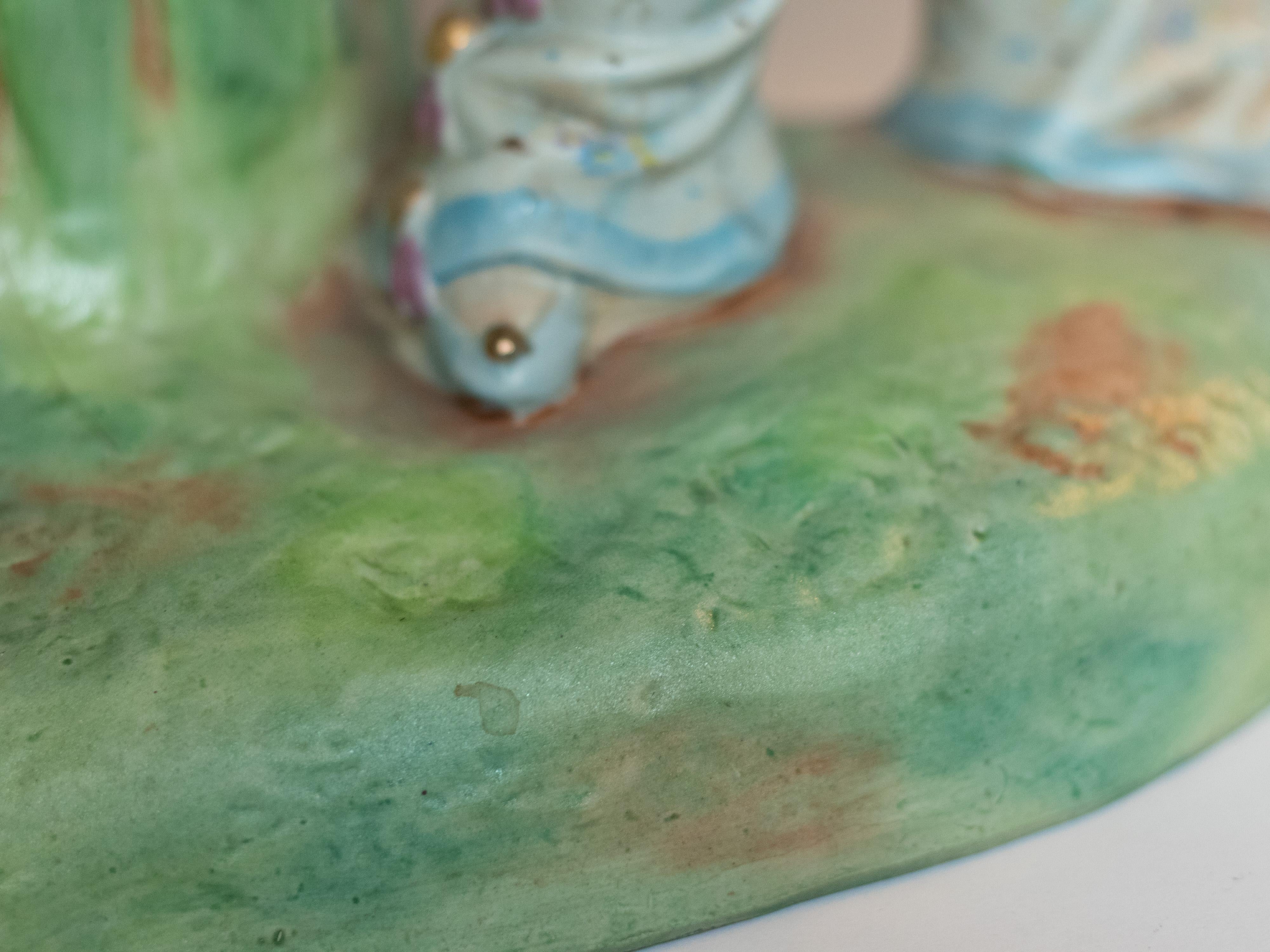 Figurilla de porcelana músicos de Meissen, Siglo XIX en venta 3