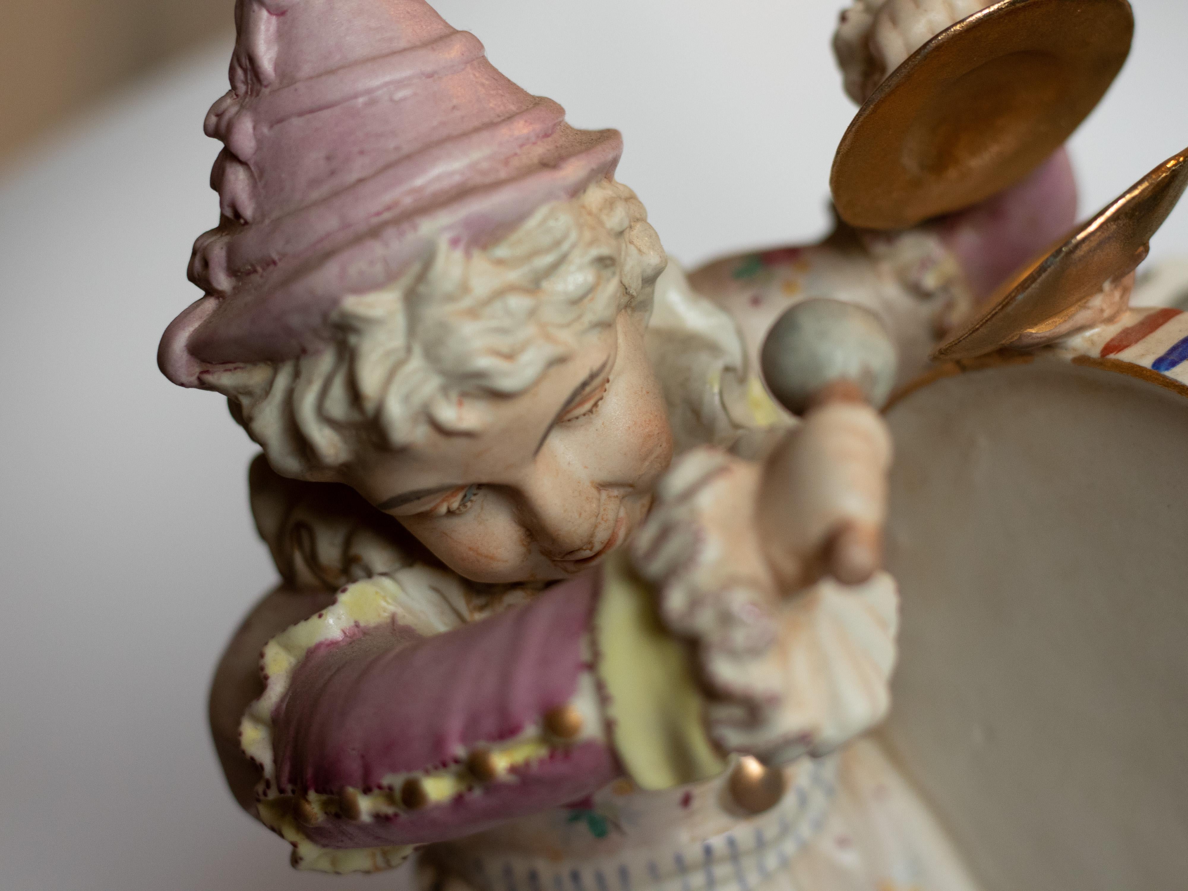 Figurilla de porcelana músicos de Meissen, Siglo XIX en venta 4