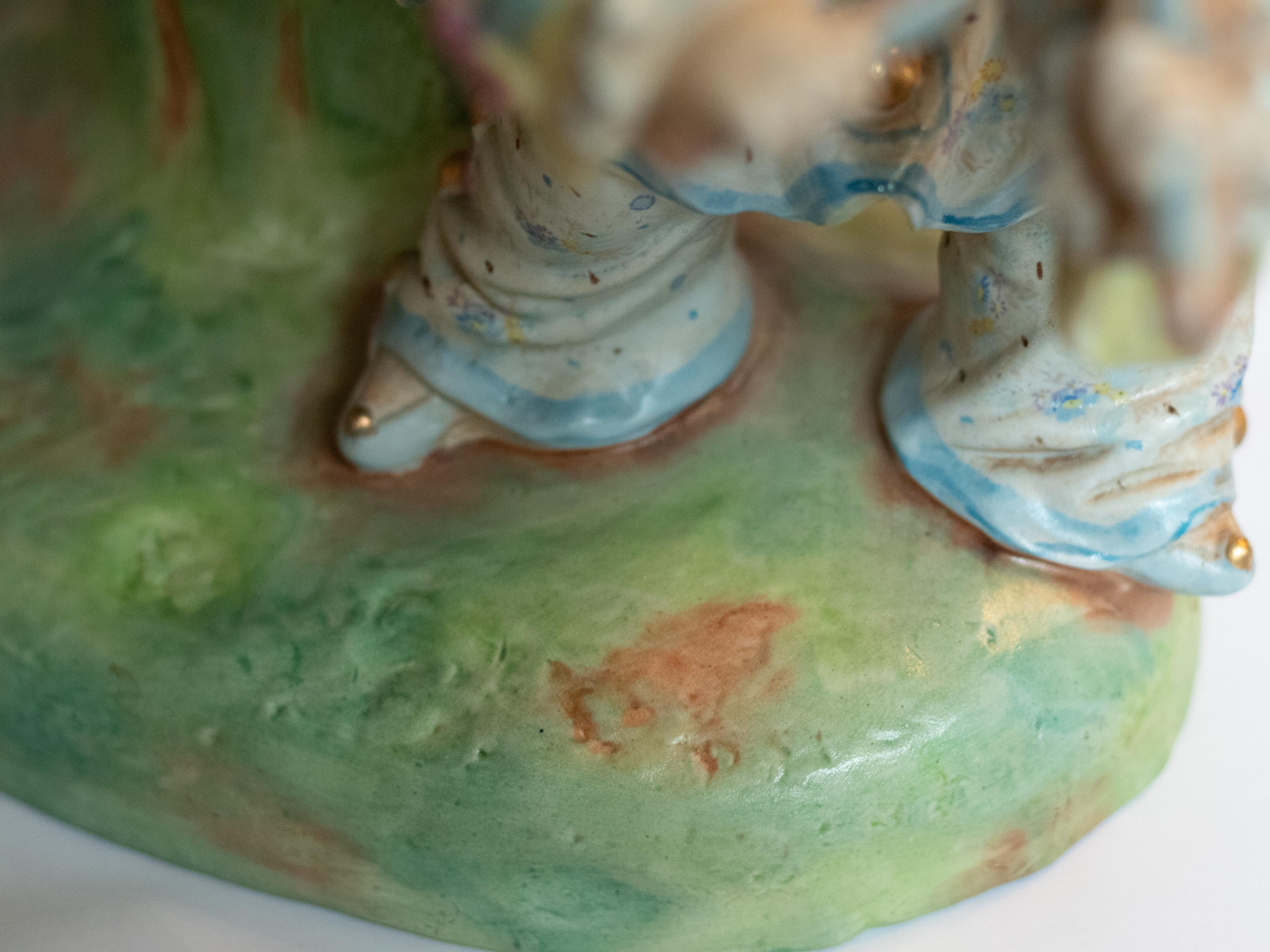 Figurilla de porcelana músicos de Meissen, Siglo XIX en venta 7