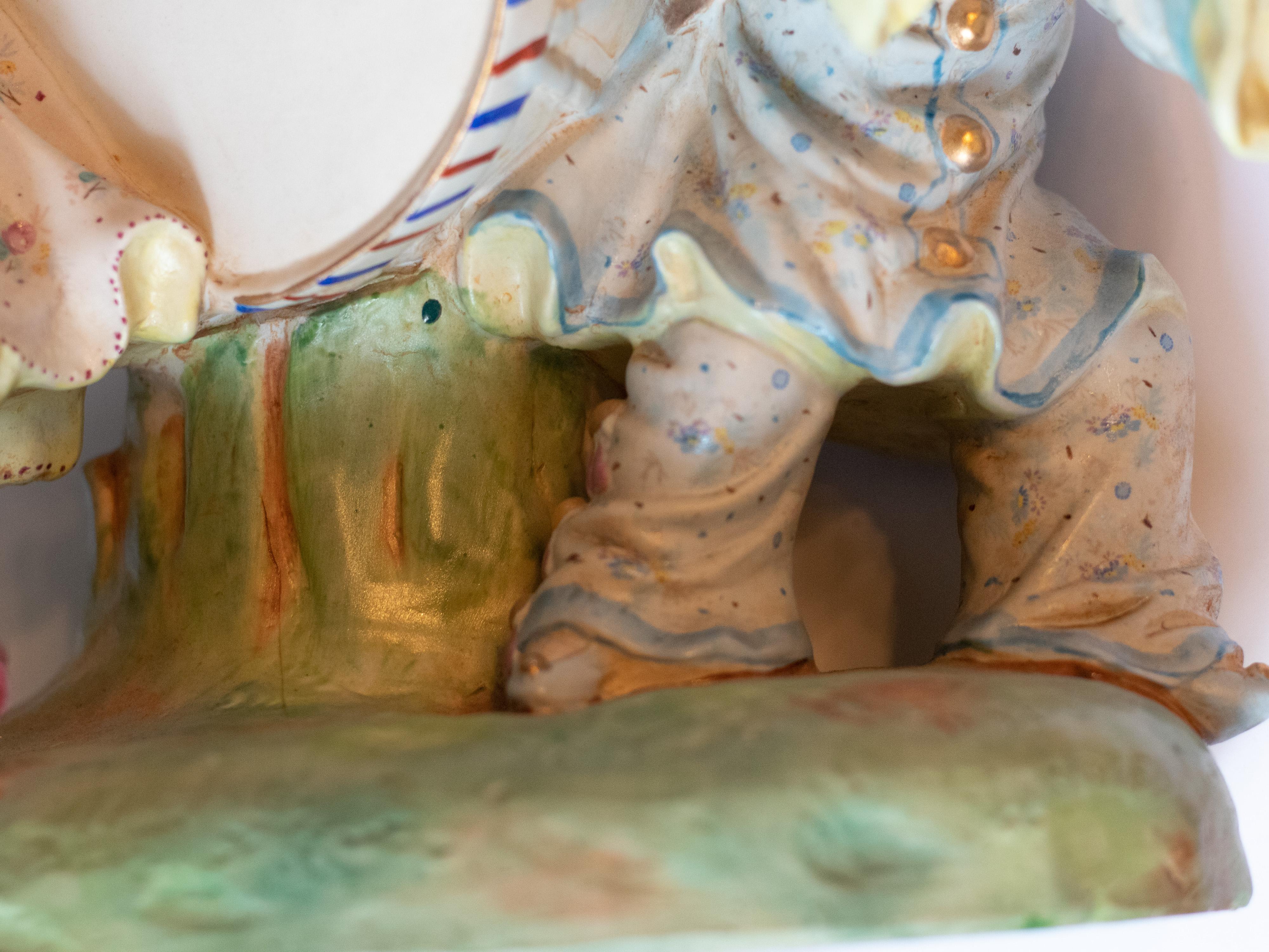 Figurina di musicista in porcellana di Meissen, XIX secolo in vendita 11
