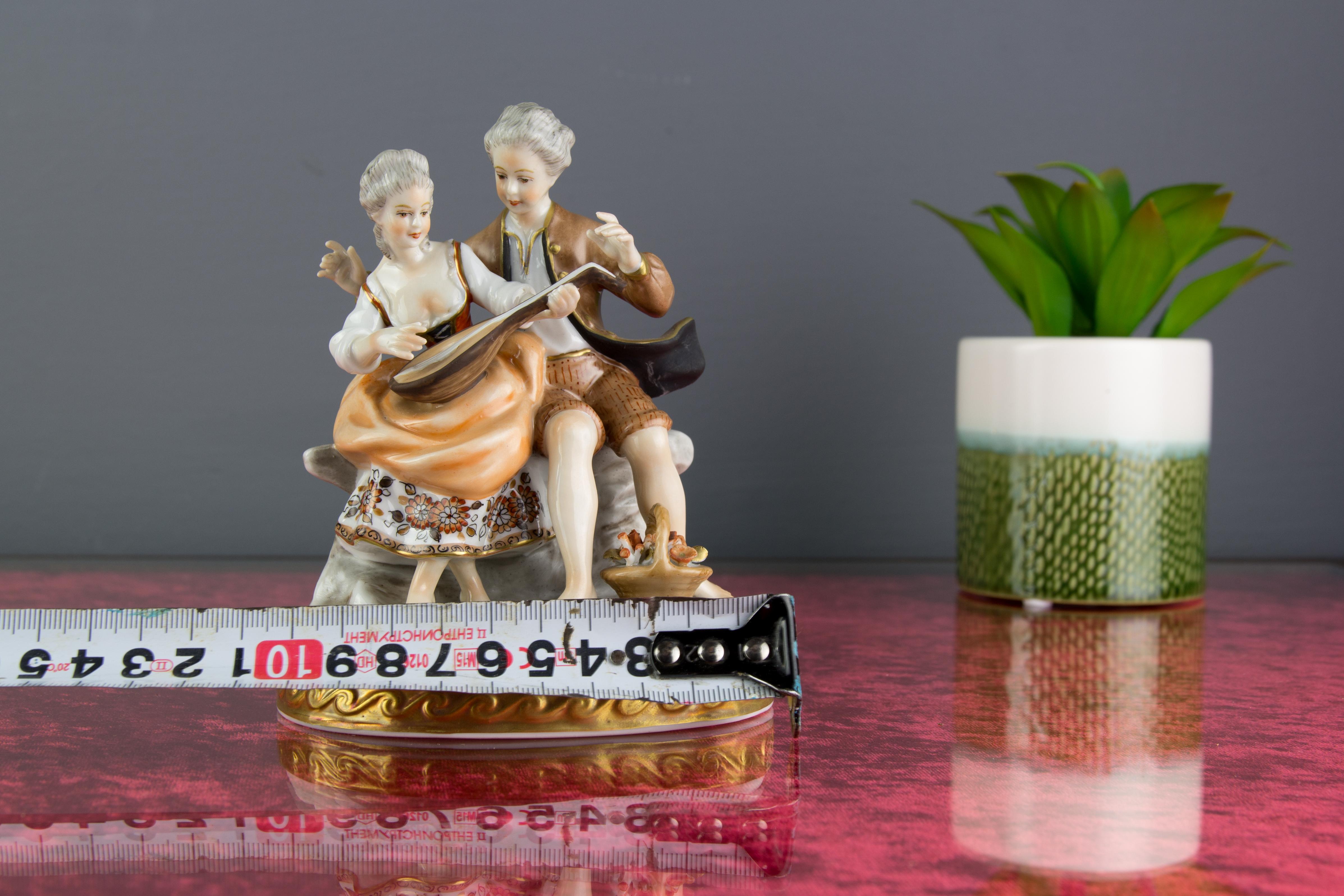 Porcelain Figurine Musicians from Unterweißbacher Werkstätten für