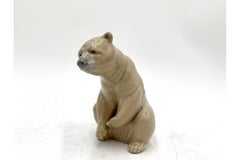Porcelain Figurine of a Bear, Lladro, Spain, 1970s