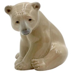 Porcelain Figurine of a Bear, Lladro, Spain, 1970s