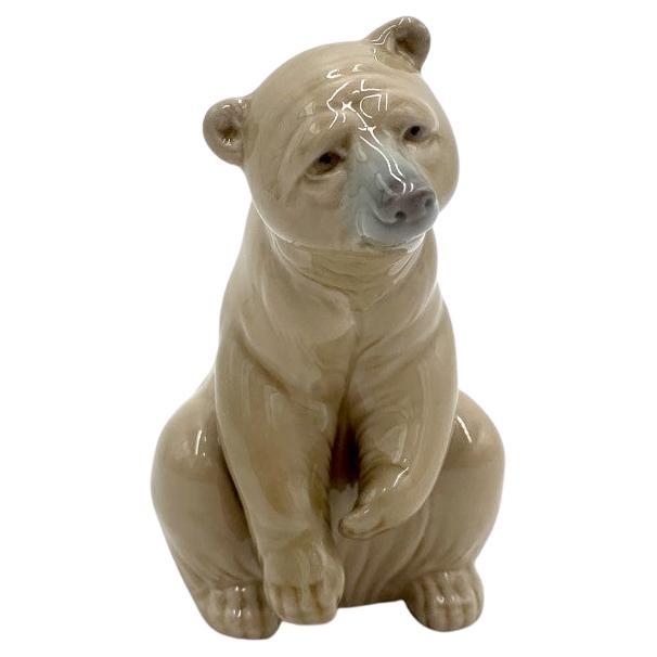 Porcelain Figurine of a Bear, Lladro, Spain, 1970s For Sale