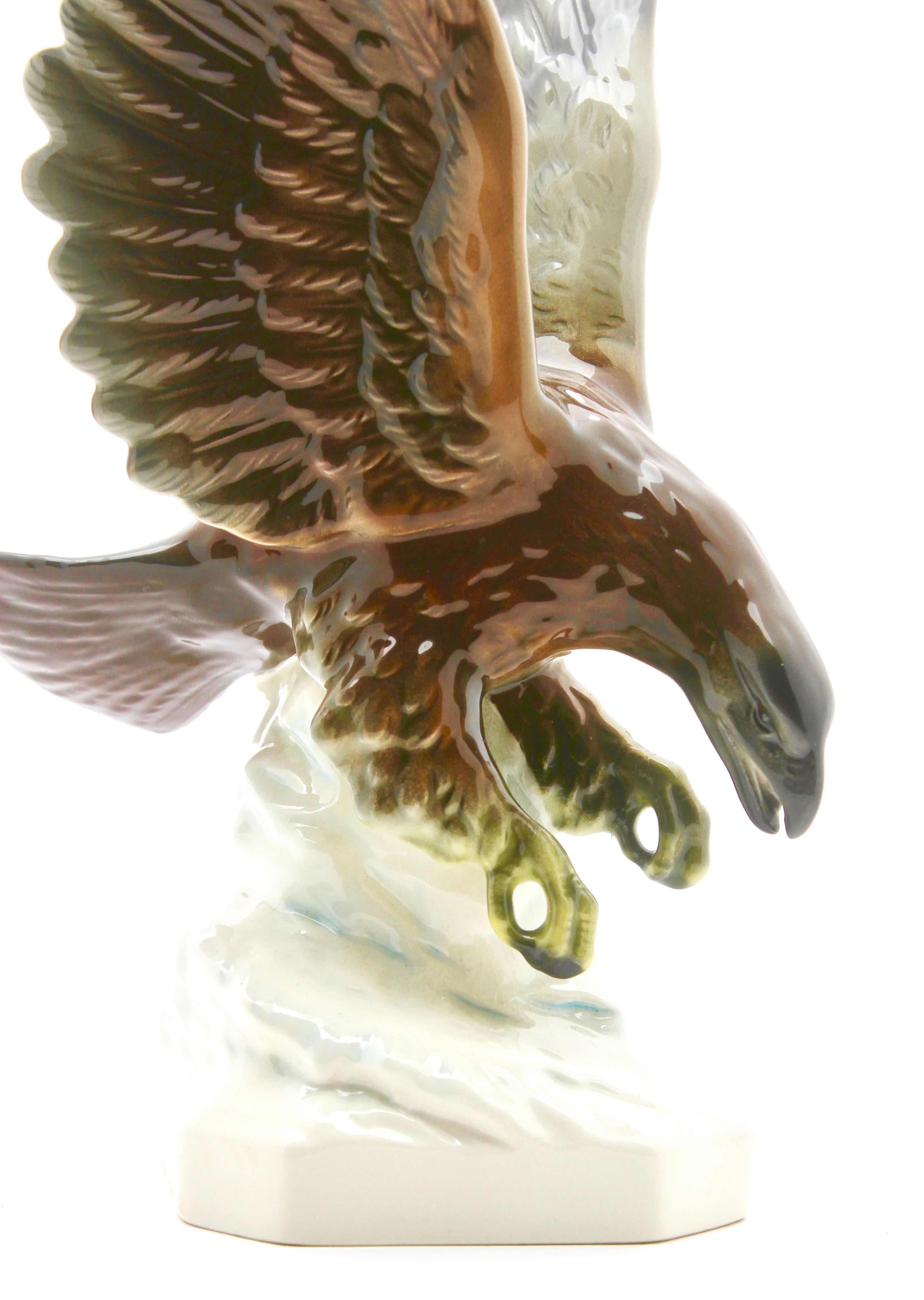 Goebel produced this dramatic porcelain figurine depicting a bird of prey (eagle), circa 1950.
The piece is in excellent condition and a real beauty.












  
































 