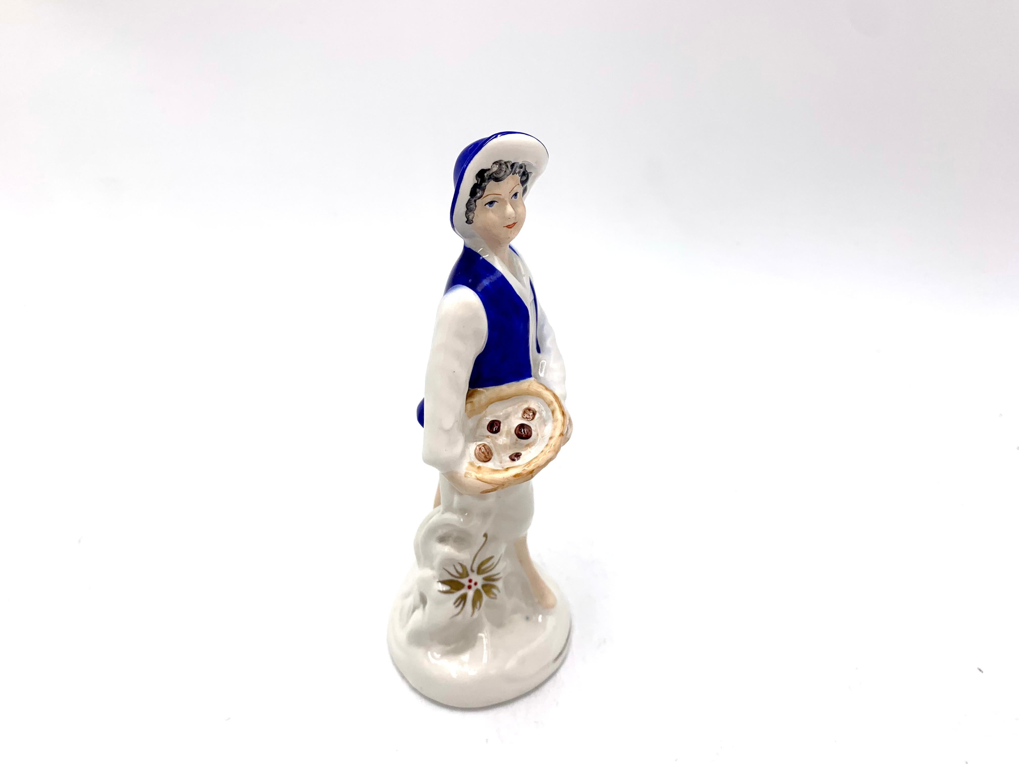 Belle Époque Porcelain Figurine of a Boy, Jan Jezela, 1970s and 1980s For Sale