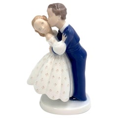 Porcelain Figurine of a Couple, Bing & Grondahl, Denmark