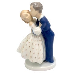 Porcelain Figurine of a Couple, Bing & Grondahl, Denmark