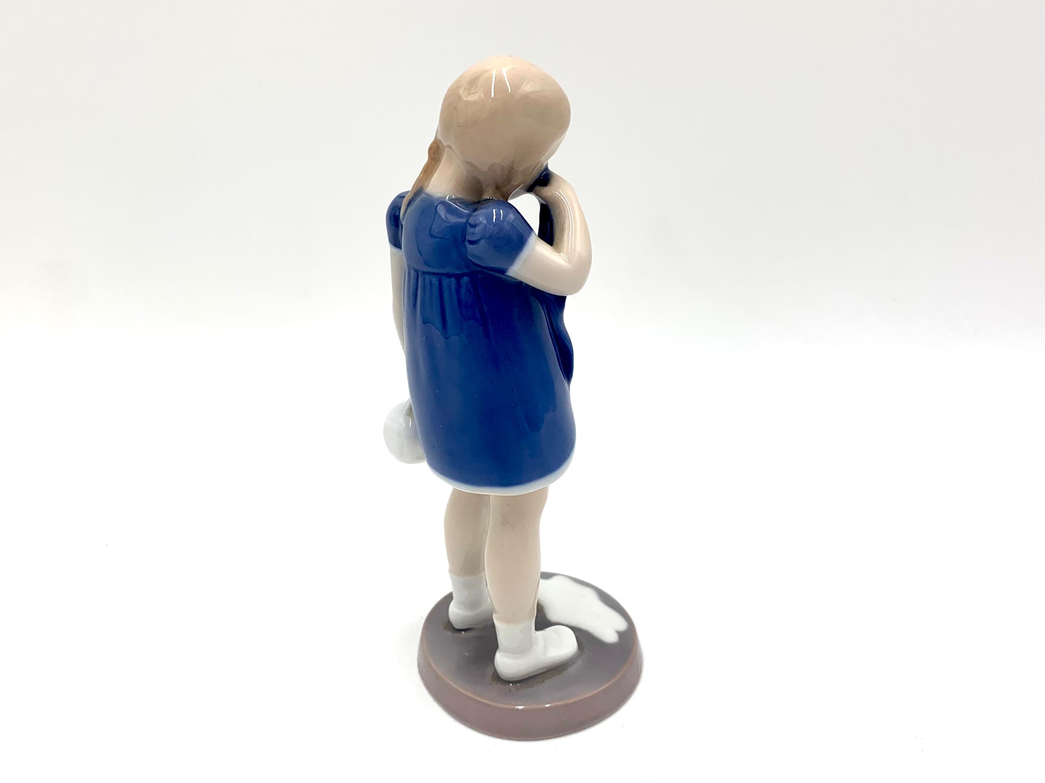 Danish Porcelain Figurine of a Crying Girl, Bing & Grondahl, Denmark, 1950s / 1960s