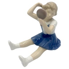 Porzellanfigur einer Mädchenkombination, Bing & Grondahl, Dänemark, 1950er / 1960er Jahre