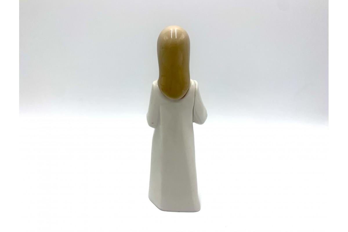 Polish Porcelain Figurine of a Girl with a Candle, Spain, 1980s For Sale