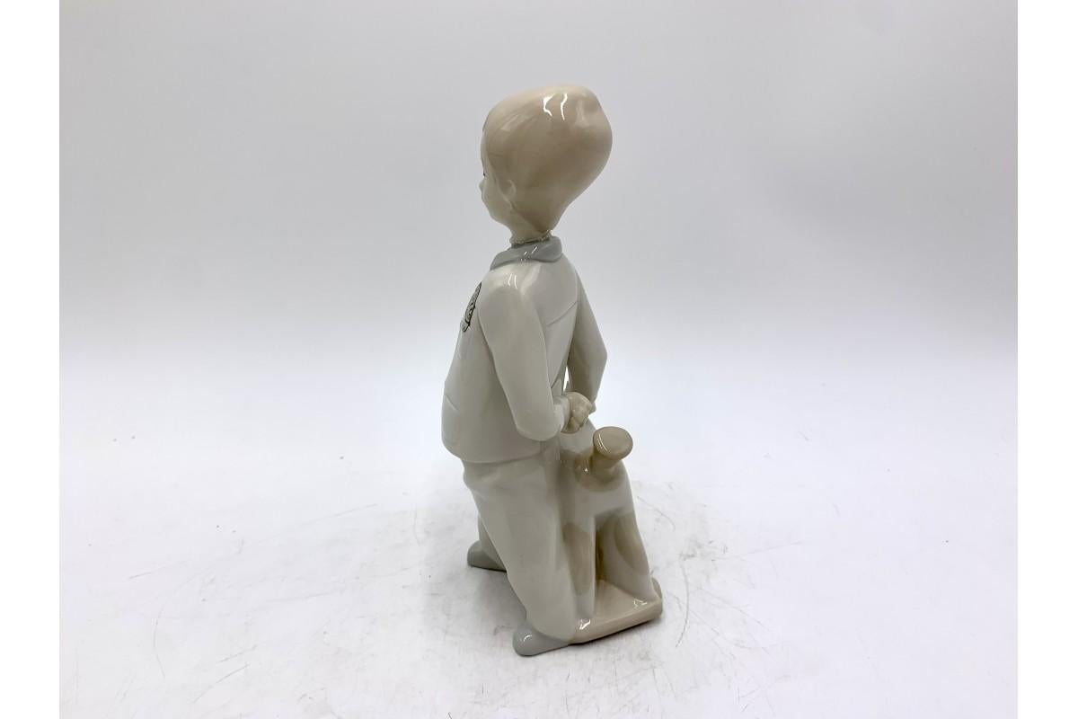 Spanish Porcelain Figurine of a Boy, Lladro, Spain, 1970s For Sale