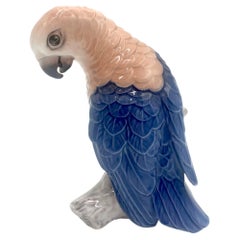 Porcelain Figurine of a Parrot, Bing & Grondahl, Denmark
