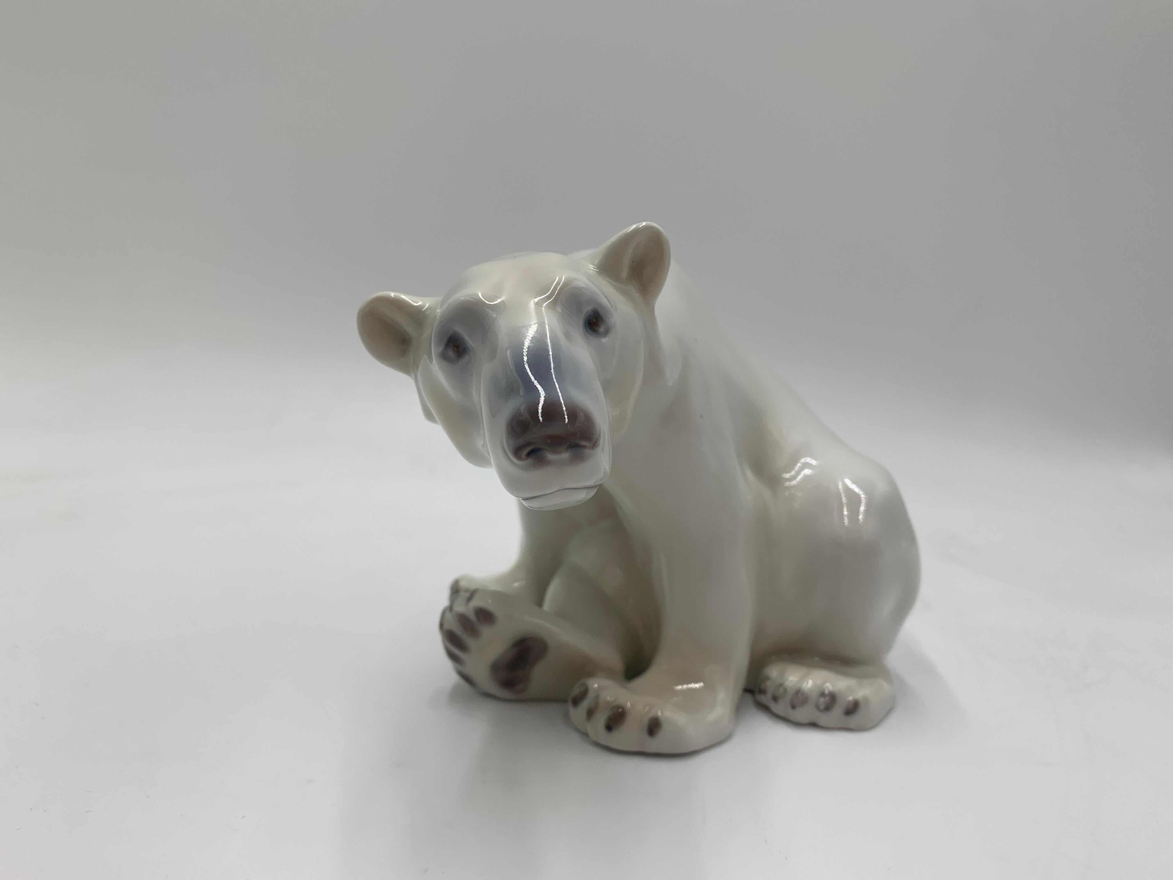 Porcelain Figurine of a Polar Bear, Bing & Grondahl, Denmark, 1970s 2