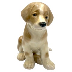 Porcelain Figurine of a Bernardine Puppy, Bing & Grondahl, Denmark