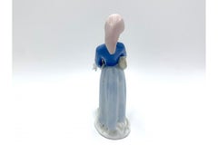 Porcelain Figurine of a Woman with a Goose, Gerold Porzellan, Germany, 1980s