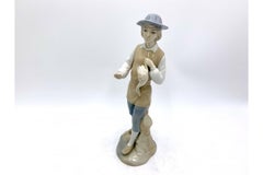 Porcelain Figurine of a Young Shepherd, Miquel Requena, Spain, 1960s
