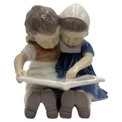 Porcelain figurine of children, Bing and Grondahl, 1960s