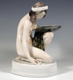 Porcelain Figurine 'Pearl Seeker' K. Himmelstoss, Rosenthal Selb Germany, 1920