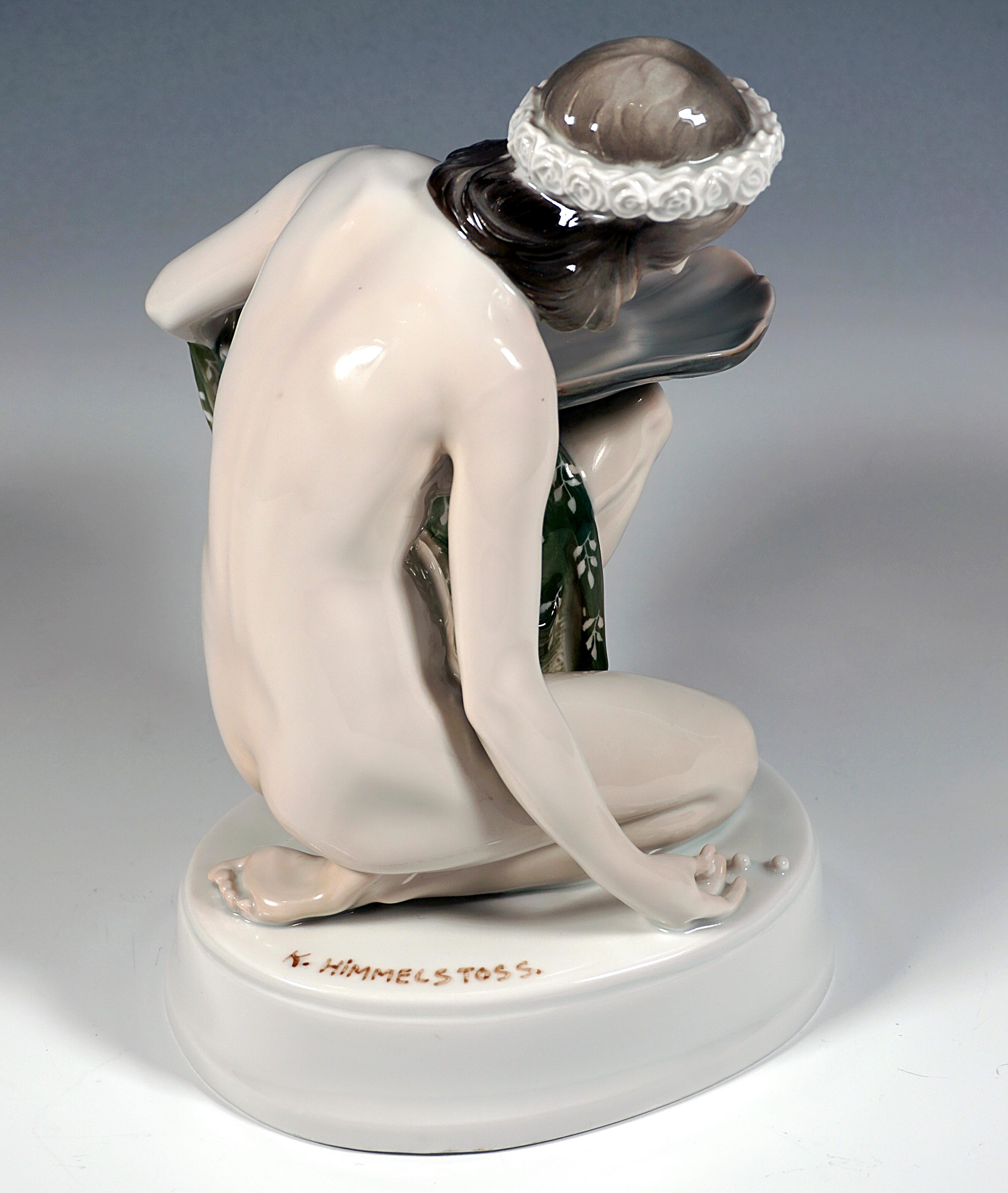  Porcelain Figurine 'Pearl Seeker' K. Himmelstoss, Rosenthal Selb Germany, 1920 In Good Condition In Vienna, AT