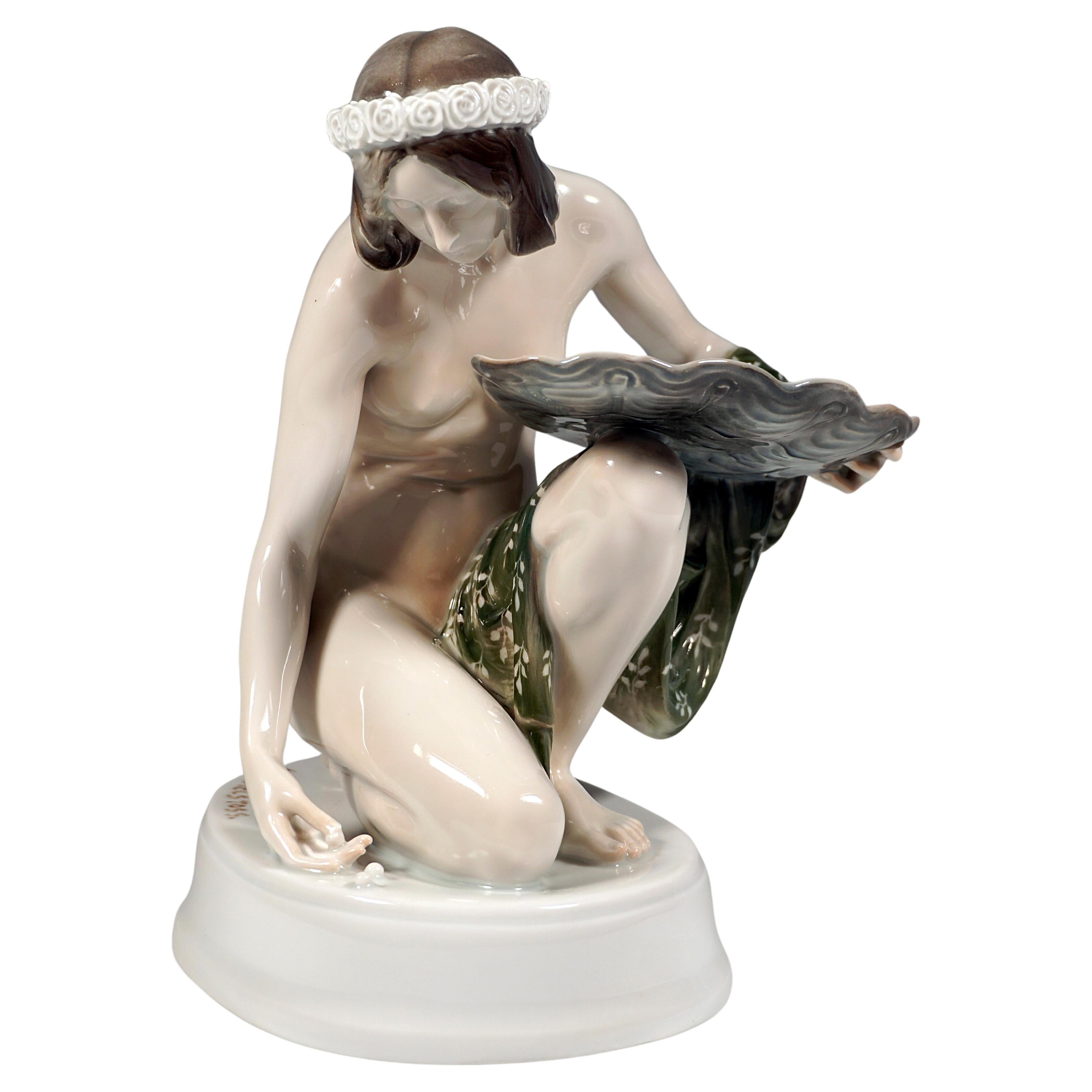  Porcelain Figurine 'Pearl Seeker' K. Himmelstoss, Rosenthal Selb Germany, 1920