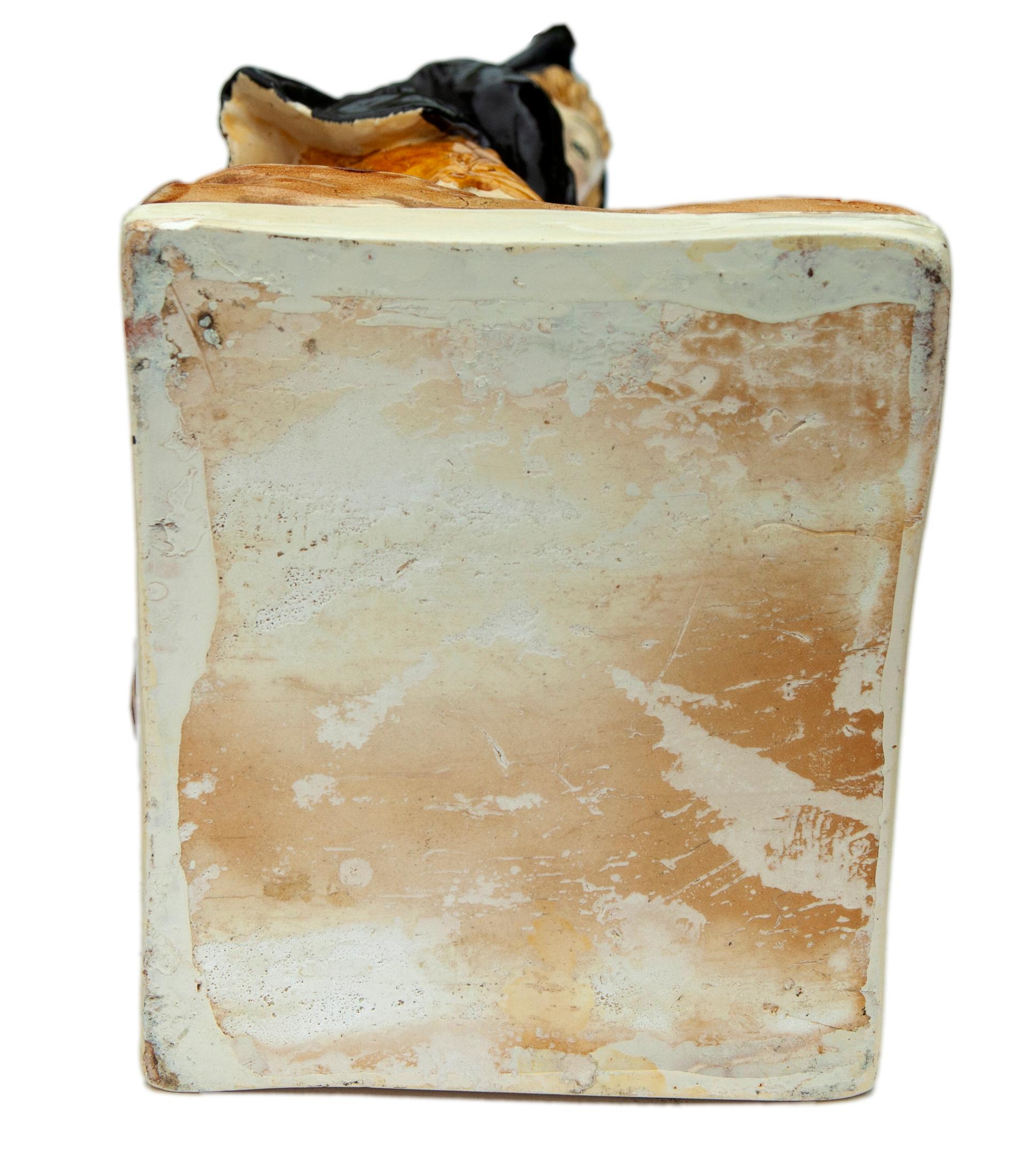 Paar Chalkware Bauern-Paar if-Figuren im Angebot 4