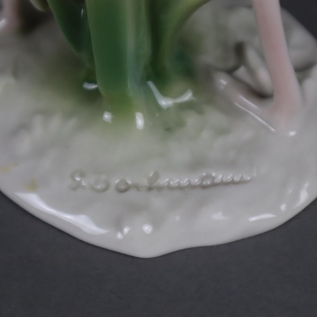 Mid-20th Century Porcelain „ Flamingo“ by G. Bochmann for AK &Kaiser, West Germany, 1950s