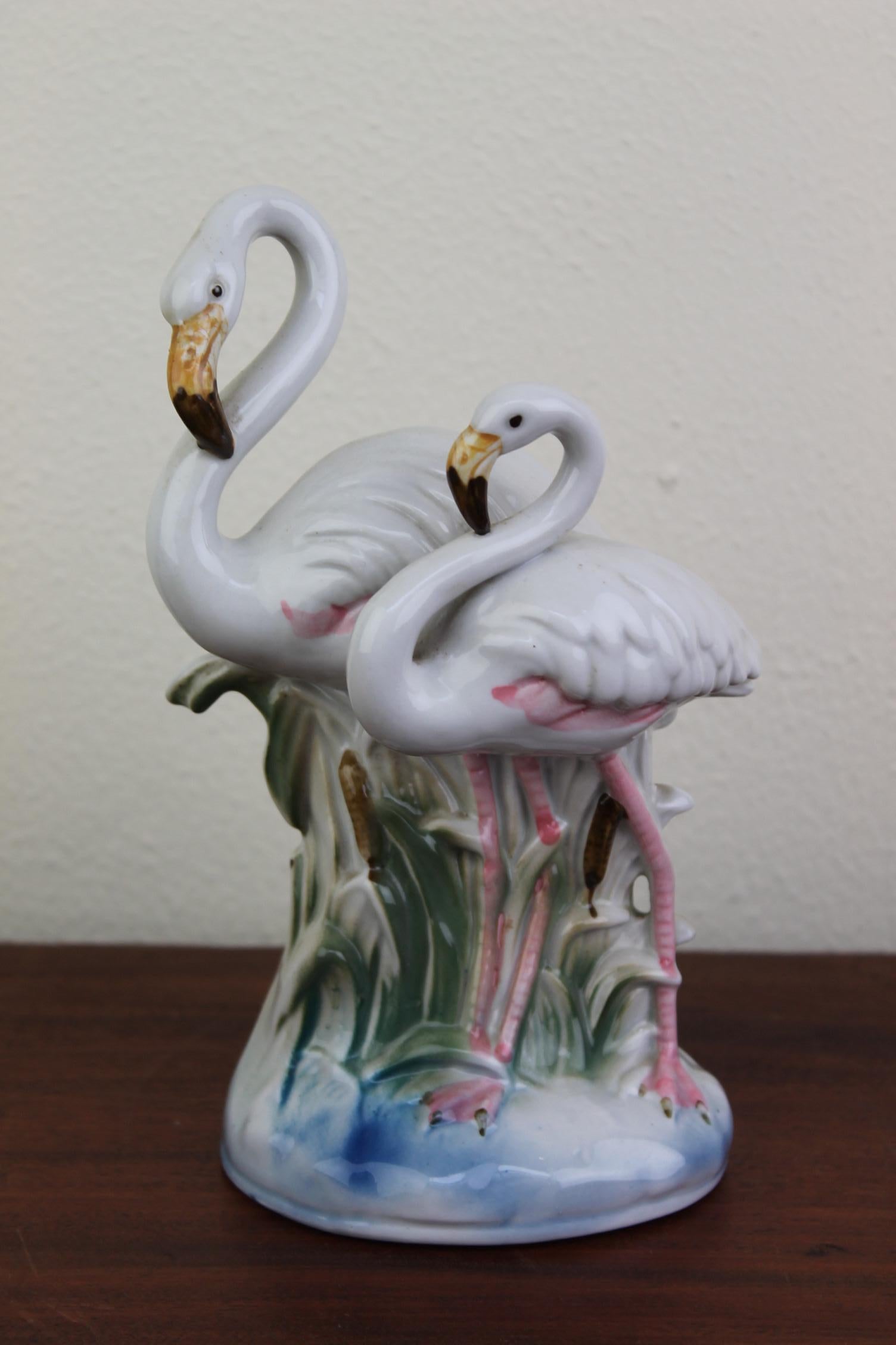 Porcelain Flamingo Perfume Lamp, 1930s, Germany 15