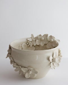 Porzellanschale mit Blumenmuster