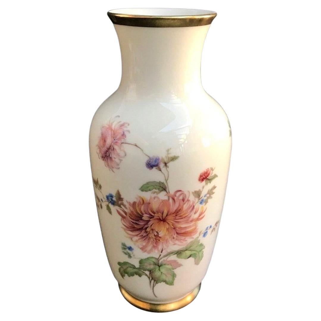 Porcelain Floral Gilding Vase by Gerold Porzellan Bavaria at 1stDibs