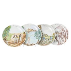 Porcelain - Four plates "the 4 seasons" - Vista Alegre