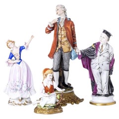 Porcelain - Four sculptures - Tiche