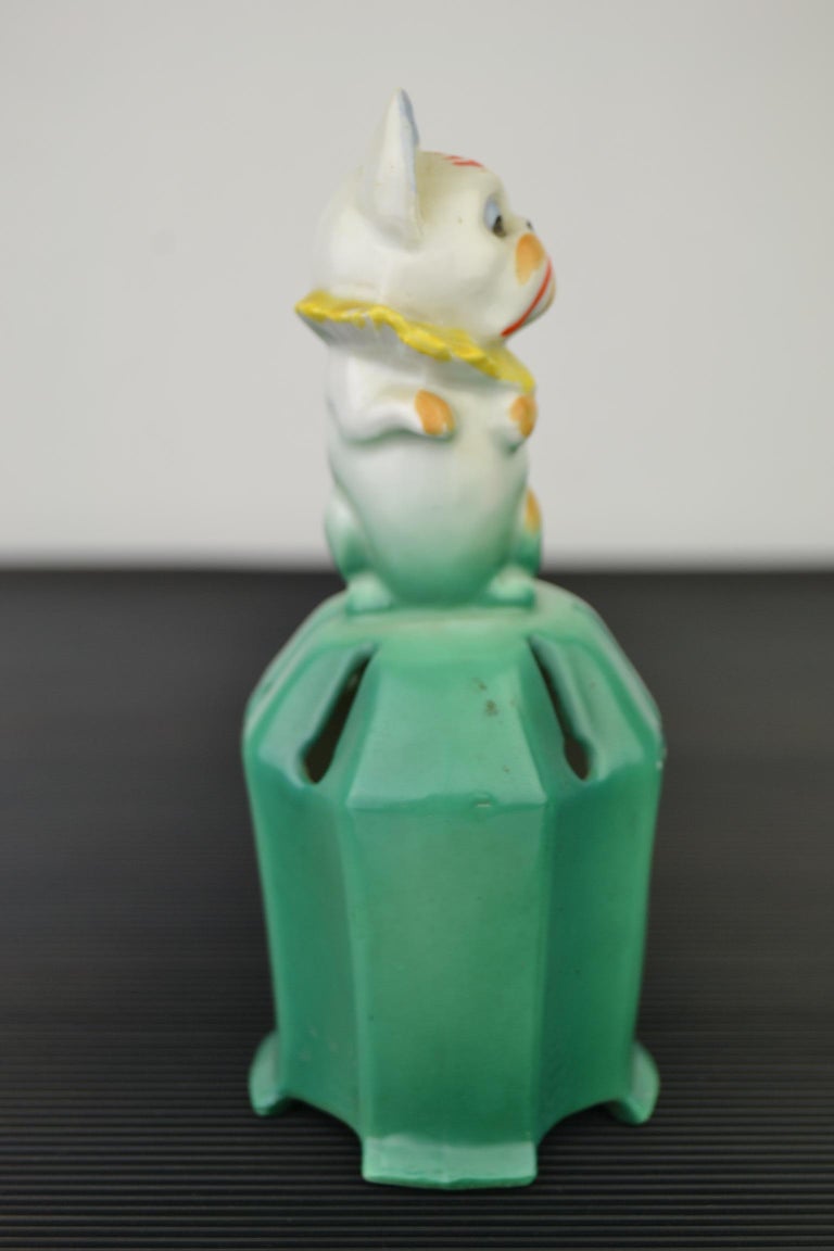 Porcelain French Bulldog Air Freshener, Potpourri Holder at 1stDibs