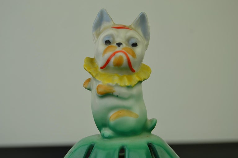 Porcelain French Bulldog Air Freshener, Potpourri Holder at 1stDibs