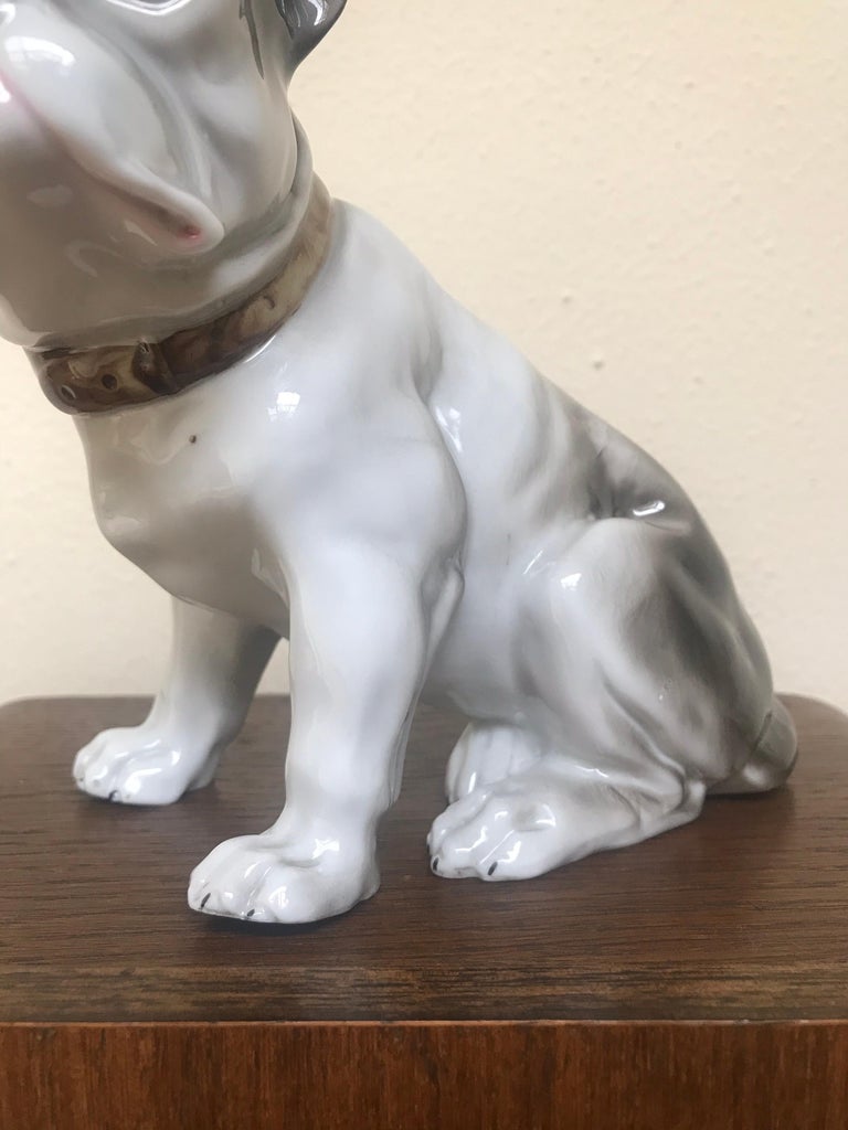 Porcelain French Bulldog, Art Deco For Sale at 1stDibs