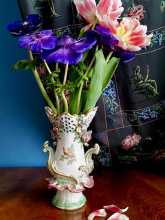 Vaso di Chelsea Porcelain con uccelli, Rococò, 1760 ca.