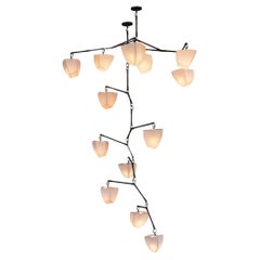  Porcelain Galaxy 13 Mobile Chandelier, handmade by Andrea Claire Studio