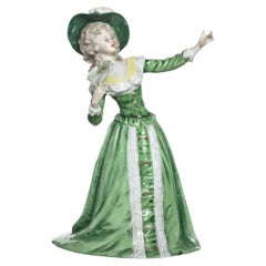 Porcelain - Girl with a Fan - Saxony