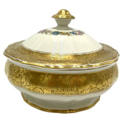 Porcelain Golden Chocolate Box-Casket, Rosenthal Chippendale, 1942