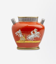 Porcelain Greek Revival Vase Attributed to Samuel Alcock & Co