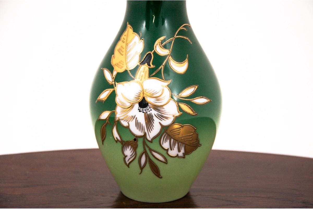 Mid-Century Modern Vase vert de Wallendorf, Allemagne en vente