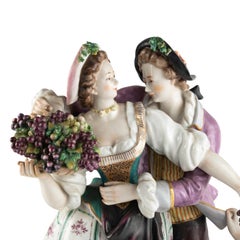 Porcelain Group, Galant Scene, 19th Century.