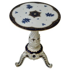 Vintage Porcelain Hollywood Regency Style Side End Table, Germany, 20th century
