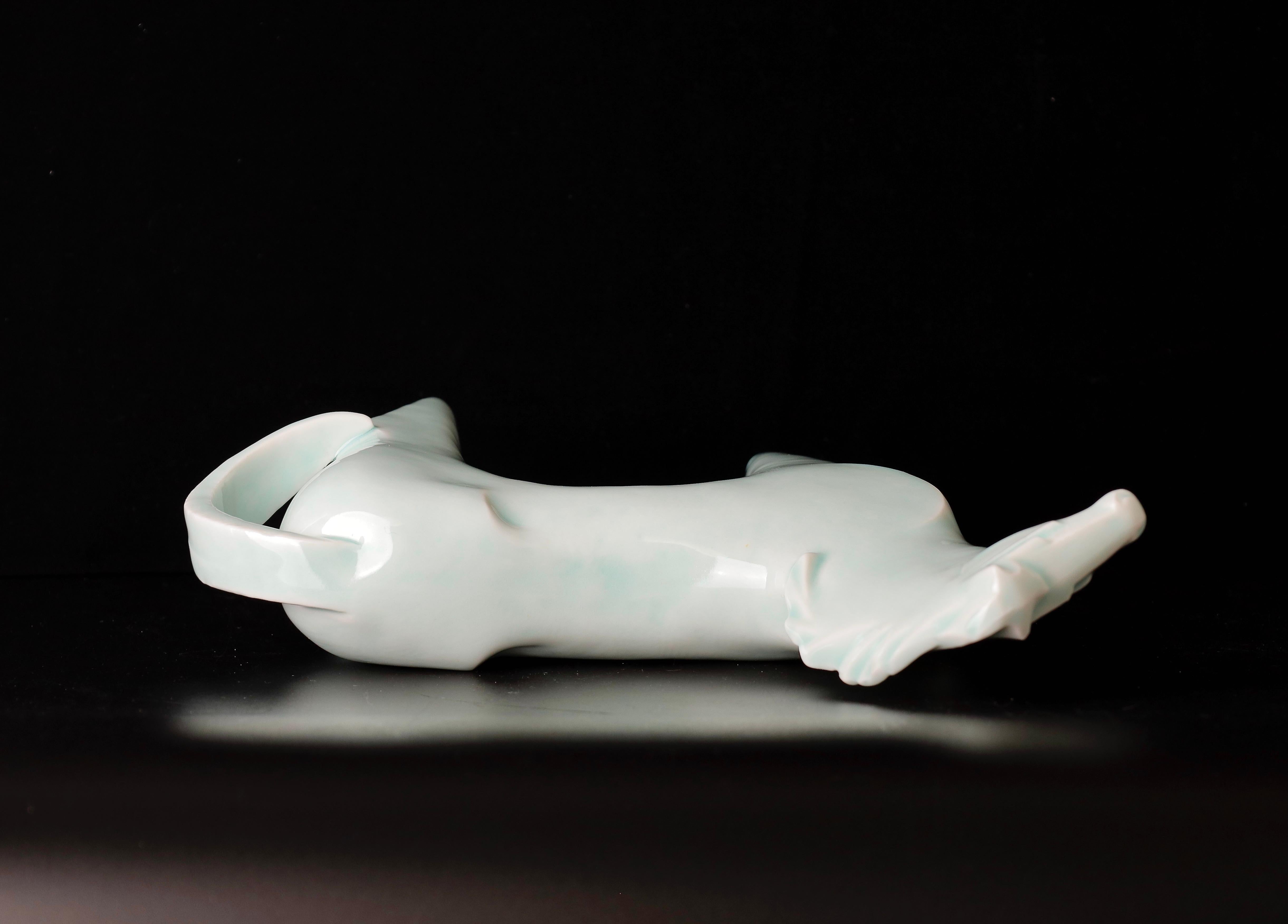 Sculpture de cheval en porcelaine de Saegusa Sotaro, milieu du 20e siècle en vente 7