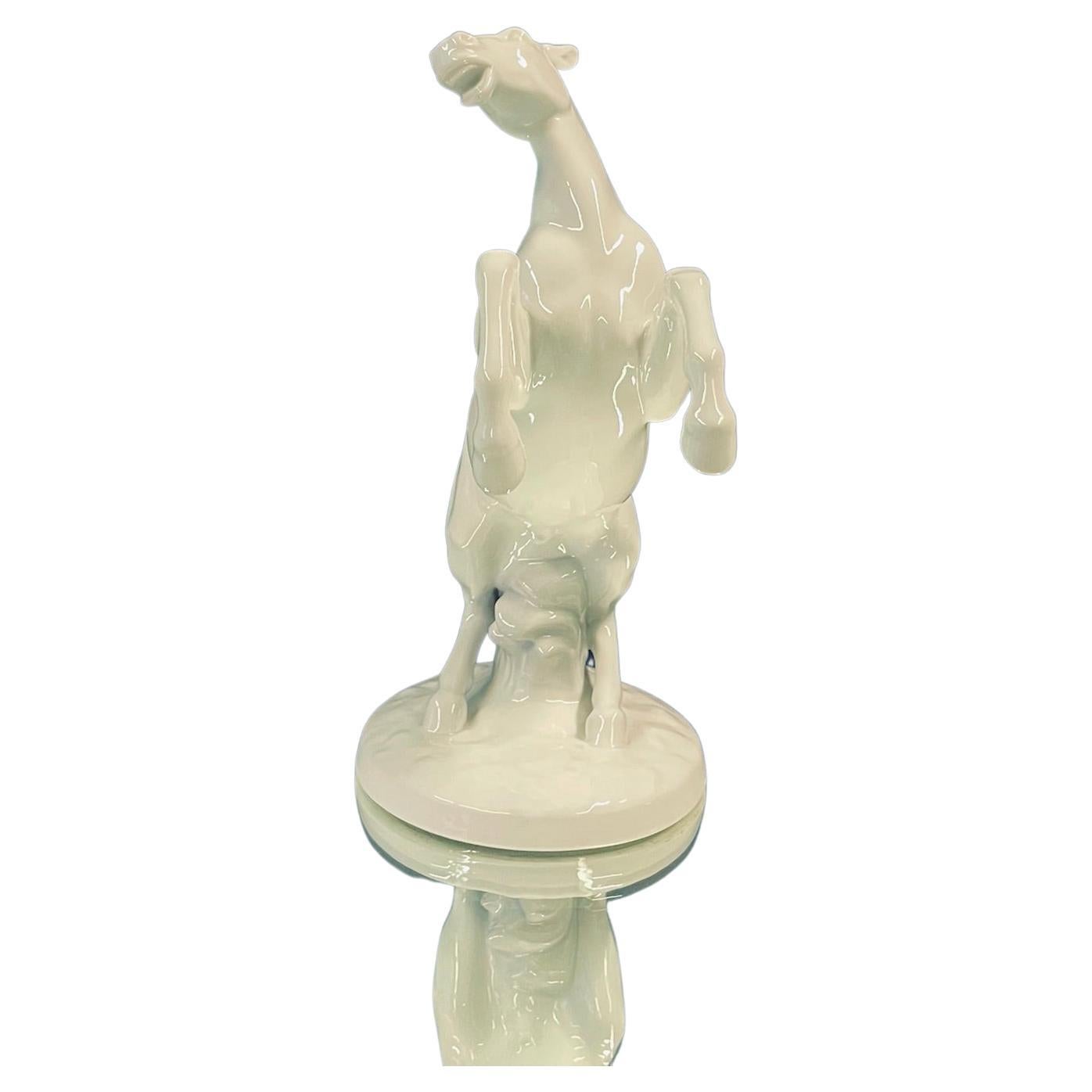 Porcelain Horse sculpture For Sale